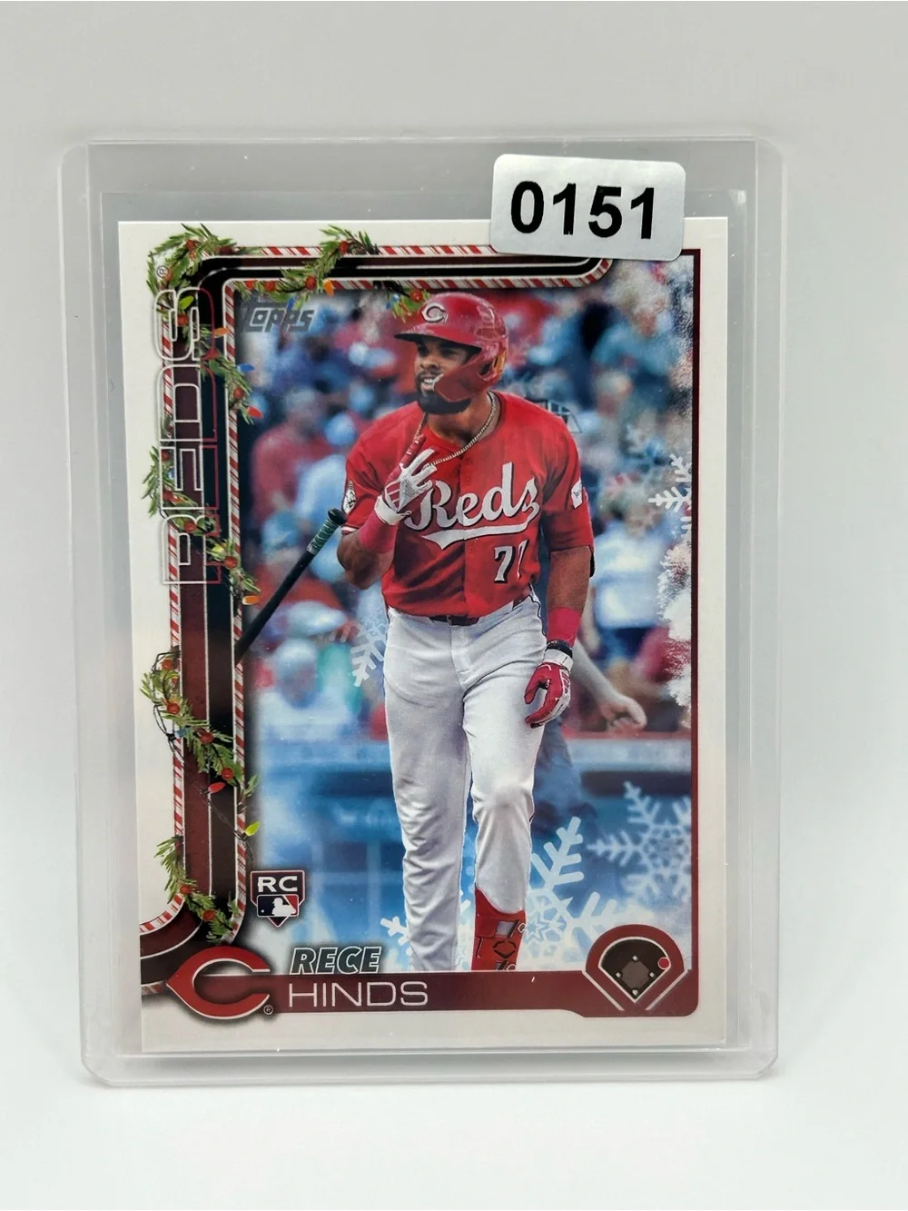 Reece Hinds Topps Holiday Rookie Baseball Card ⚾️ Cincinnati Reds